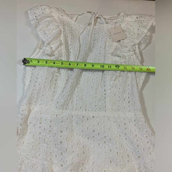 NWT Idem Ditto white Eyelit dress size large open back wedding summer (bin T) - Picture 10 of 14